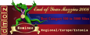End of Year 2008 Mozzie Awards - Best Category 500 to 5000 Sites - Nominee