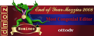 End of Year 2008 Mozzie Awards - Most Congenial Editor - Nominee
