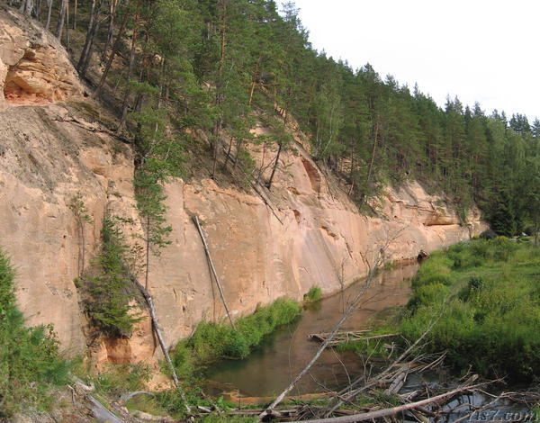 Keldri sandstone outcrop.