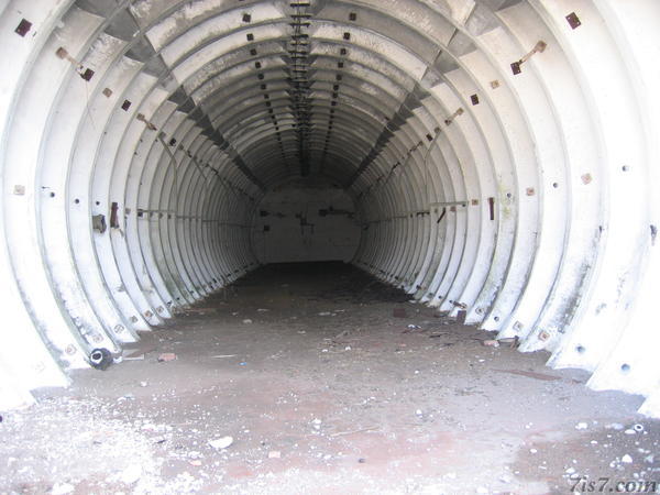 Inside the Maantee missile hanger.