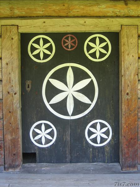 Farmhouse door.