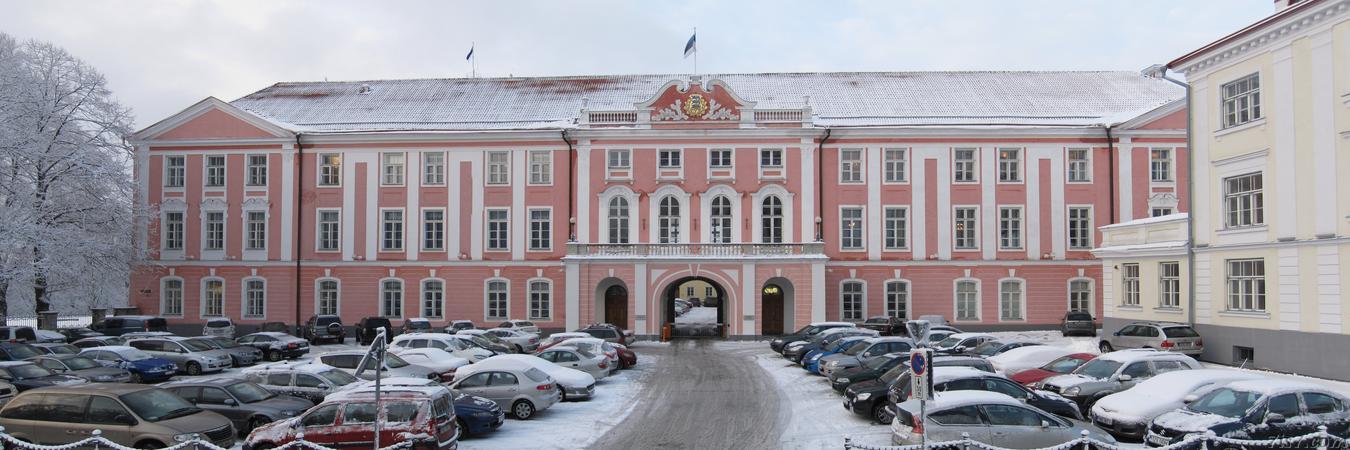 Estonian parliament building on Toompea