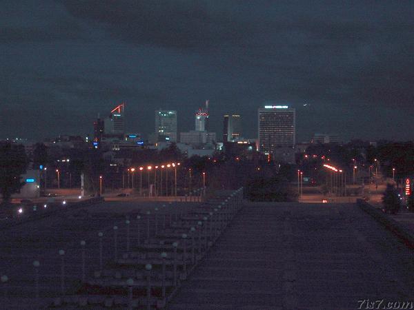 Tallinn skyline at night