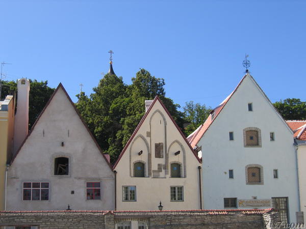 Old merchant houses in Tallinn.