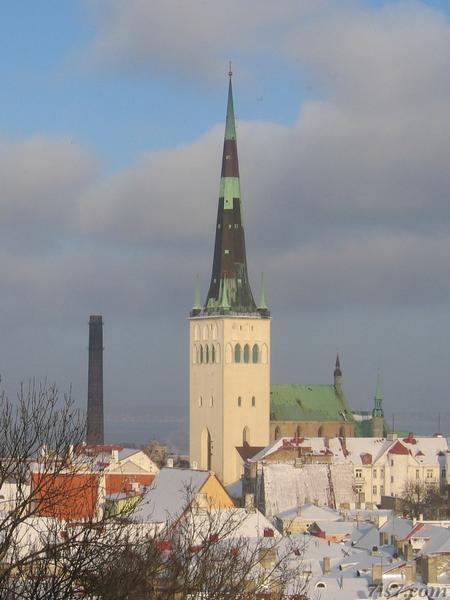 Oleviste Church in Winter.