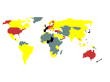 World Map of Visited Countries Thumbnail