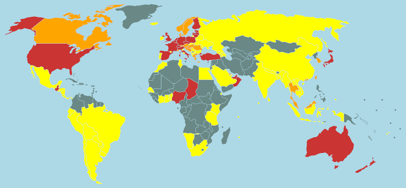 Visited Countries Map