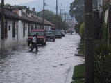 Crossing Flooded Street
