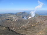 Fuming Aso-san seen from Naka-dake