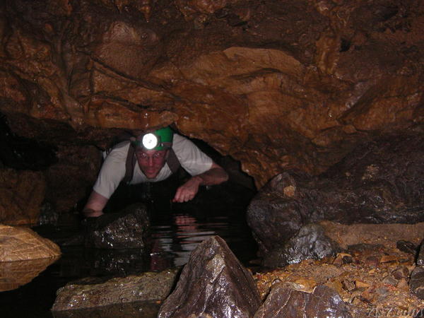Otto Crawling in Cave