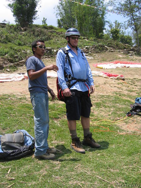 Mark Preparing to Paraglide