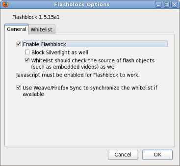 Flashblock firefox