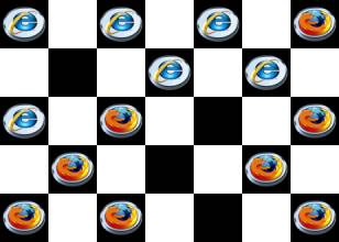 Checkers board sample